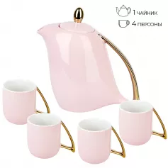 Набор чайный "5th Avenue. Pink" на 4 персоны 5 пр. (v=1300/240 мл) п/у. (арт. 1400016)