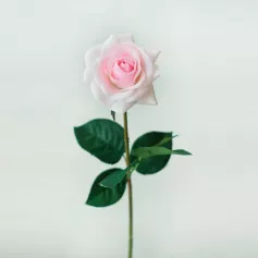 Цветок иск. Роза малая (светло-розовый) 45см