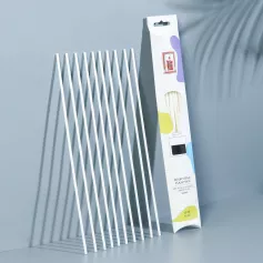 Набор фибровых палочек для ароматического диффузора, 25х0,3 см, 10 штук, белый 7304802