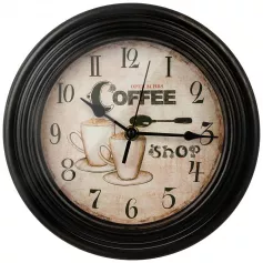 Часы настенные "Coffee shop" 22,8*22,8*4,6 см (арт.220-449)