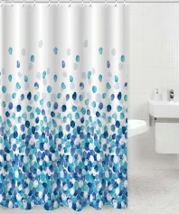 Штора для ванной комнаты 180х200 Пузырьки