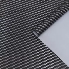 Бумага упаковочная глянцевая 50х70 см "Карбон" черный-серый 7028843