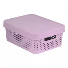 Коробка INFINITY перфорированная с крышкой 11L 4753 розовый
