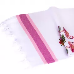 Полотенце для сауны Arya печатное 90X160 Flamingo