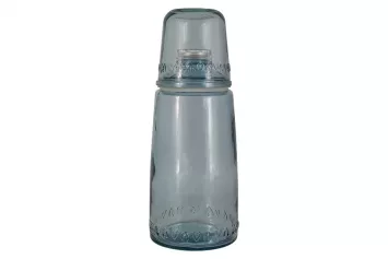 Бутылка для воды 1 л со стаканом 0.22 л "Natural Water" (голубой)