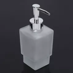 Дозатор для мыла стеклянный матовый "Квадро" 4694260