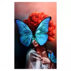 Картина на подрамнике "Голубая бабочка" 70*110 6956725