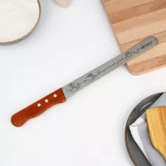 Нож для бисквита двусторонний "Вкусного дня", 38х3 см, лезвие 25 см 7603625