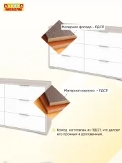 Комод ЛАРС-6-1400
