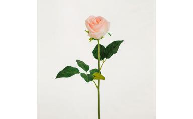 Цветок иск. Роза полузакрытая (светло-розовый) 55см